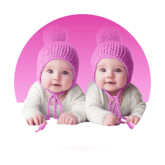 twin girls image